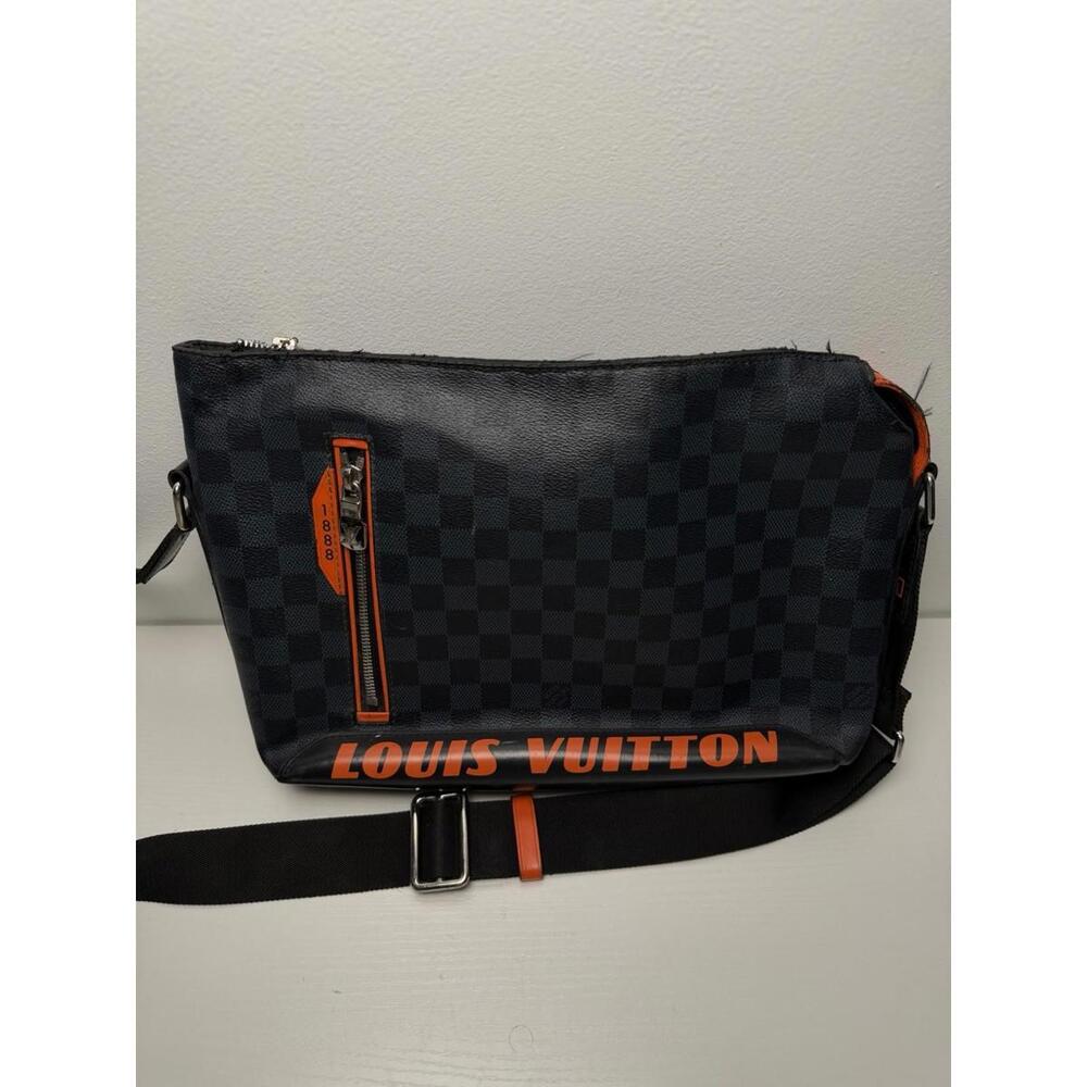 Louis Vuitton Damier Cobalt Messenger Bag Orange LV